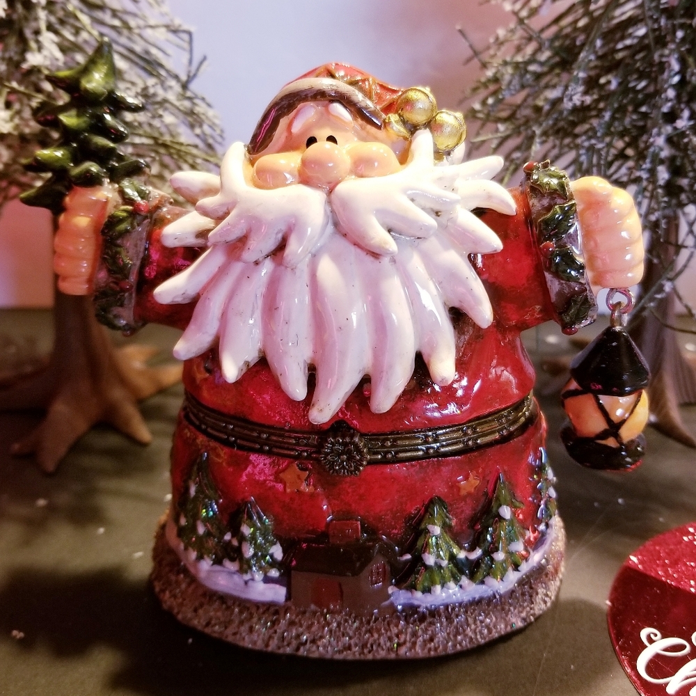 Aurora Glazed Santa Claus Figurine